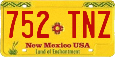 NM license plate 752TNZ