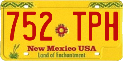 NM license plate 752TPH