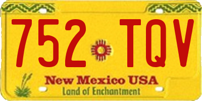 NM license plate 752TQV