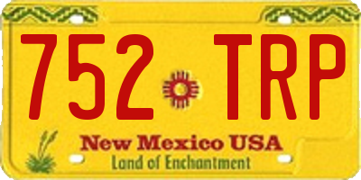 NM license plate 752TRP