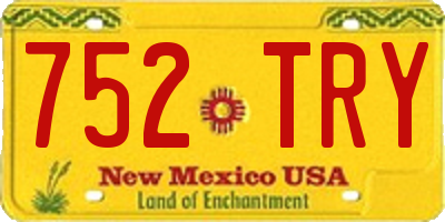 NM license plate 752TRY