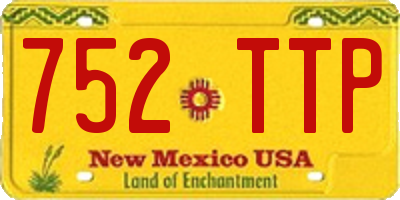 NM license plate 752TTP