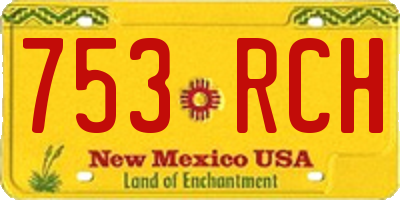 NM license plate 753RCH