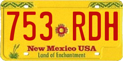 NM license plate 753RDH