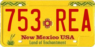 NM license plate 753REA