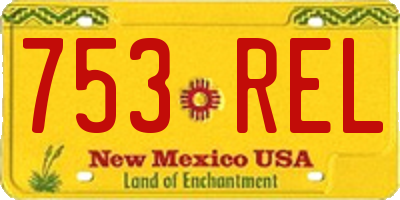 NM license plate 753REL