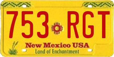 NM license plate 753RGT