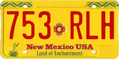 NM license plate 753RLH
