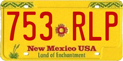 NM license plate 753RLP