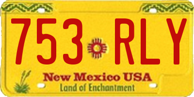 NM license plate 753RLY