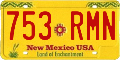 NM license plate 753RMN