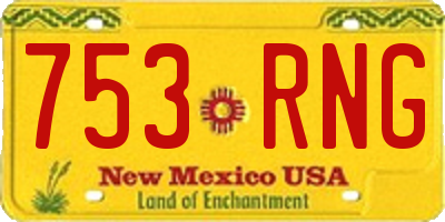NM license plate 753RNG
