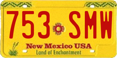 NM license plate 753SMW
