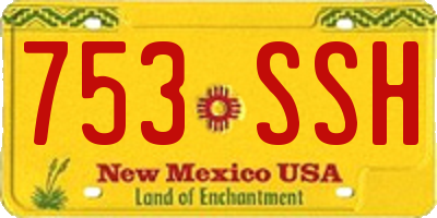 NM license plate 753SSH