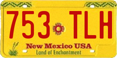 NM license plate 753TLH