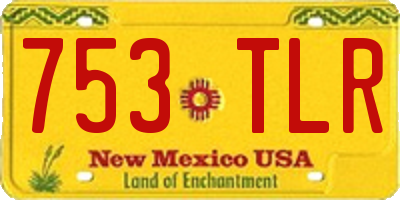 NM license plate 753TLR