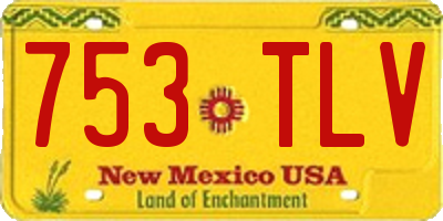 NM license plate 753TLV
