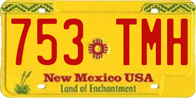NM license plate 753TMH