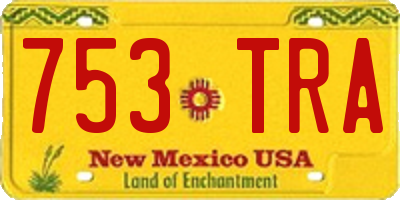NM license plate 753TRA