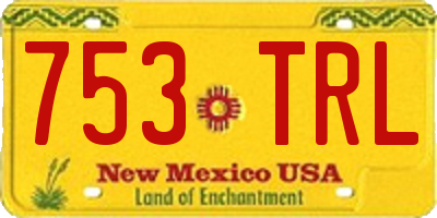 NM license plate 753TRL