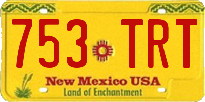 NM license plate 753TRT