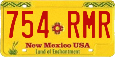 NM license plate 754RMR