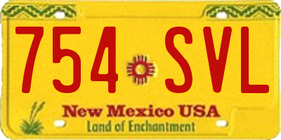 NM license plate 754SVL