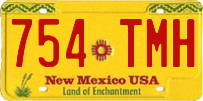 NM license plate 754TMH