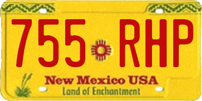 NM license plate 755RHP