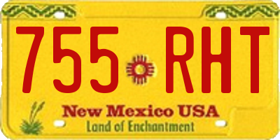 NM license plate 755RHT