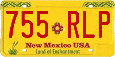 NM license plate 755RLP