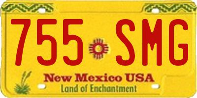 NM license plate 755SMG