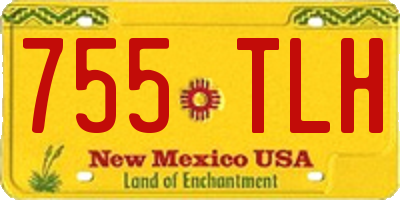 NM license plate 755TLH