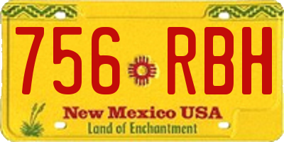 NM license plate 756RBH