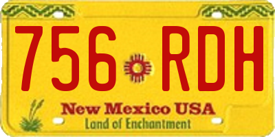 NM license plate 756RDH