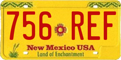NM license plate 756REF