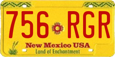 NM license plate 756RGR