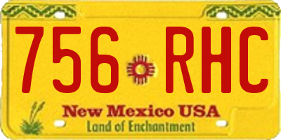 NM license plate 756RHC