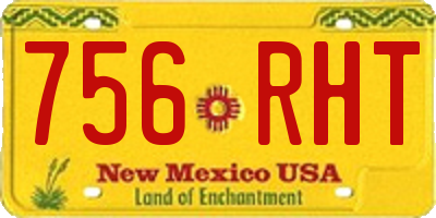 NM license plate 756RHT