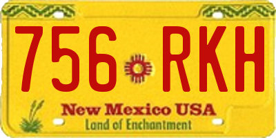 NM license plate 756RKH