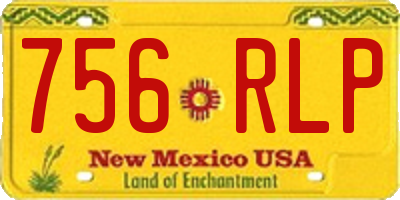 NM license plate 756RLP