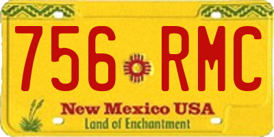 NM license plate 756RMC