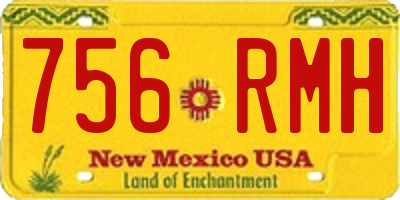 NM license plate 756RMH