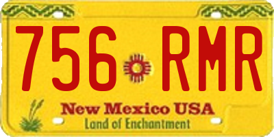 NM license plate 756RMR