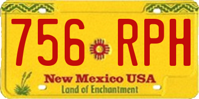 NM license plate 756RPH