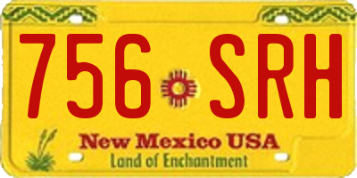 NM license plate 756SRH