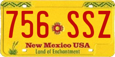 NM license plate 756SSZ