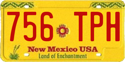 NM license plate 756TPH