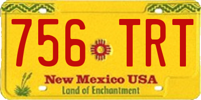 NM license plate 756TRT