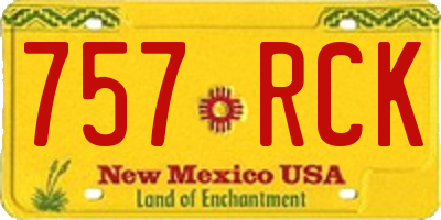 NM license plate 757RCK